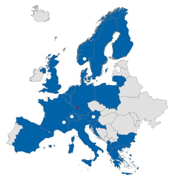 Vertriebsmärkte Karte